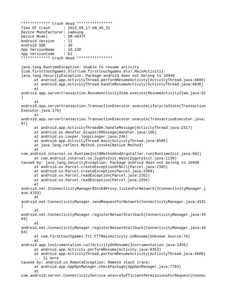 Mod Menu Crash 2023 08 17-08 45 31 | PDF | Android (Operating System ...