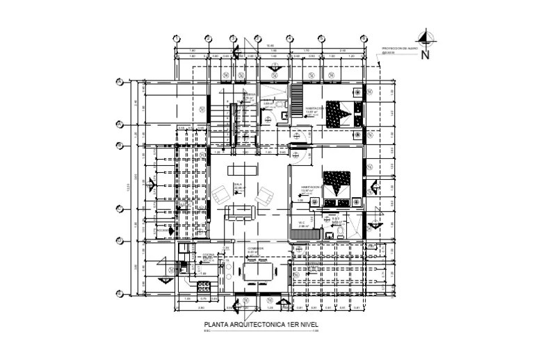 Planta Arquitectonica 1 Nivel | PDF