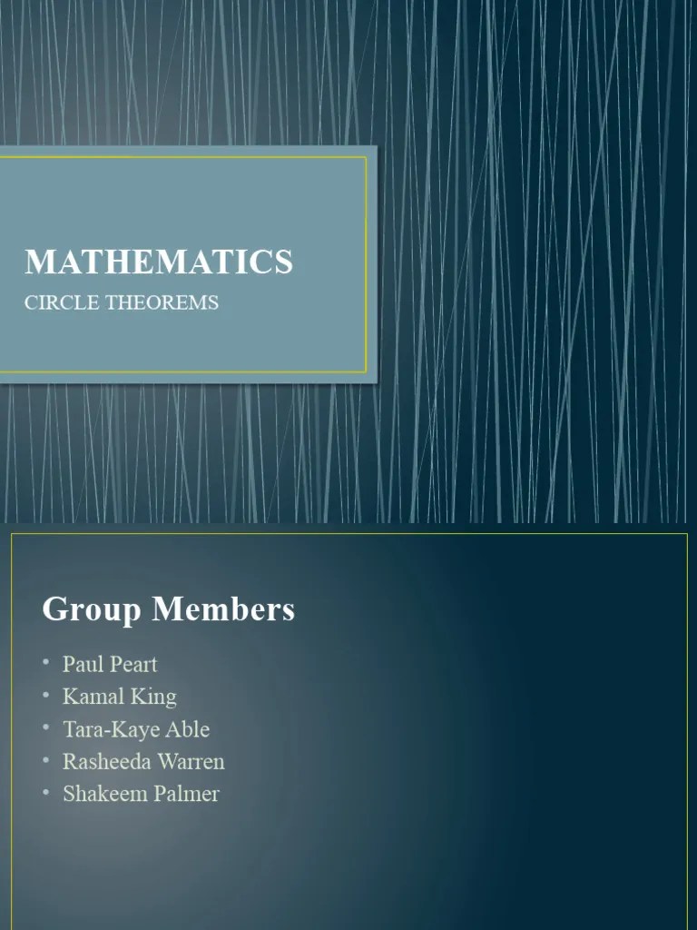 Circle Theorem | PDF | Circle | Angle