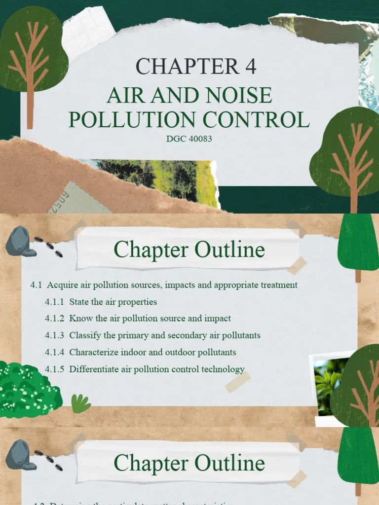 Chapter 4 Air And Noise Pollution Control | PDF | Air Pollution | Atmosphere Of Earth