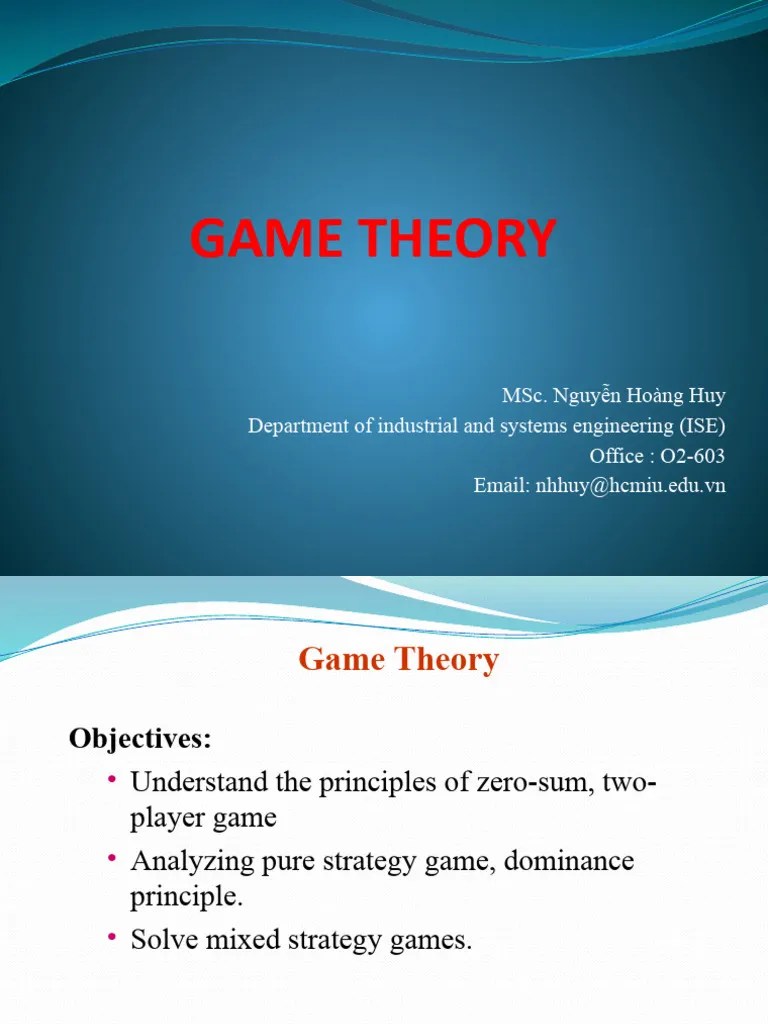 Game Theory | PDF | Economics Of Uncertainty | Game Theory