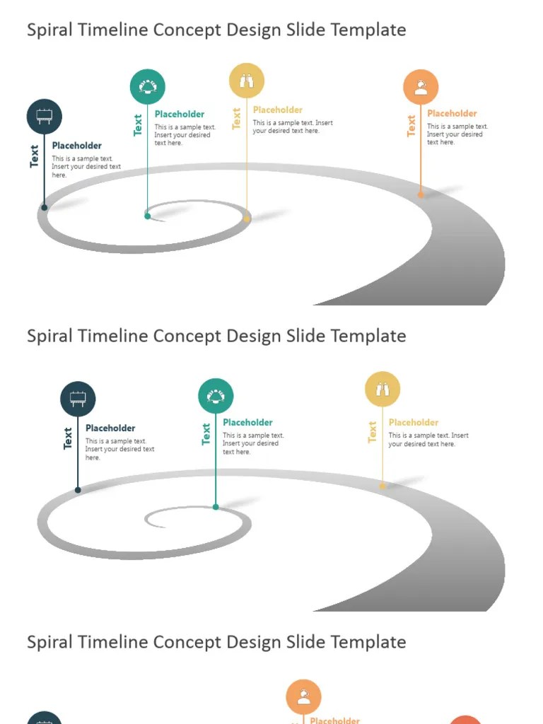 01 Spiral Timeline Concept Design Template For Powerpoint 16x9 1 | PDF | Software | Computing