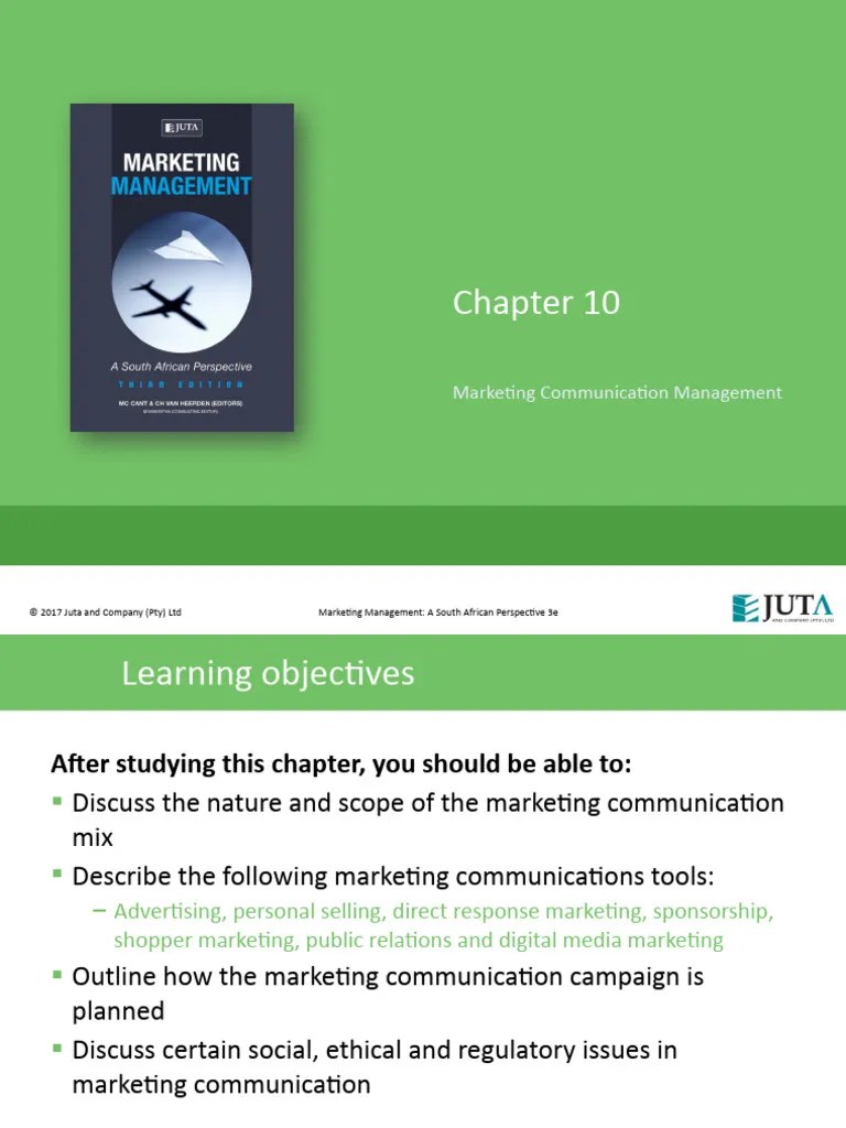 Chapter 10 Marketing Communication Management | PDF | Marketing ...
