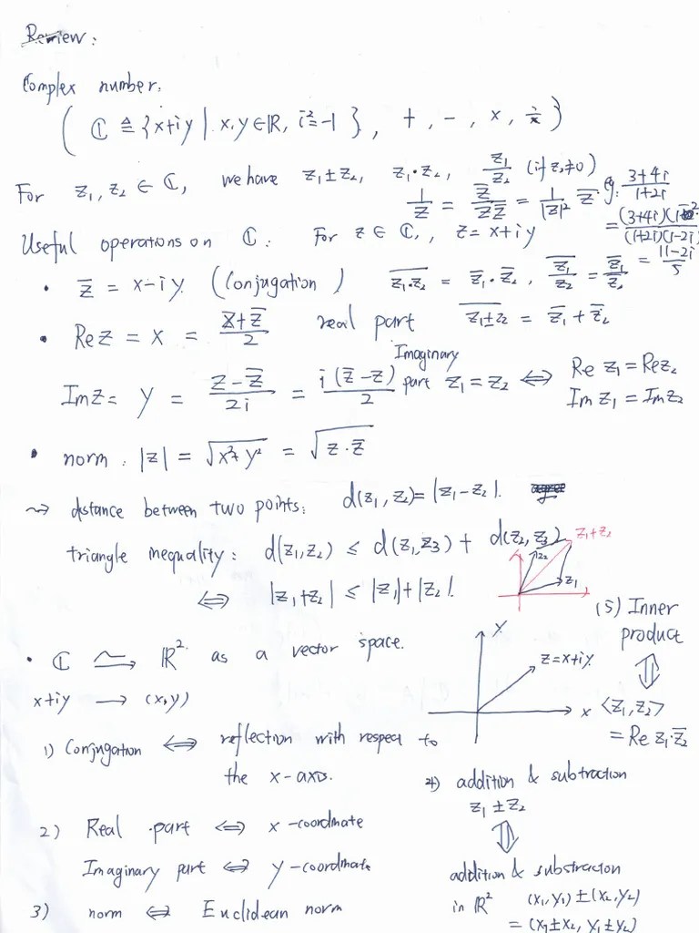 Complex Function Notes | PDF
