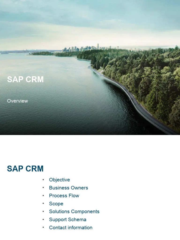 Overview SAP CRM | PDF