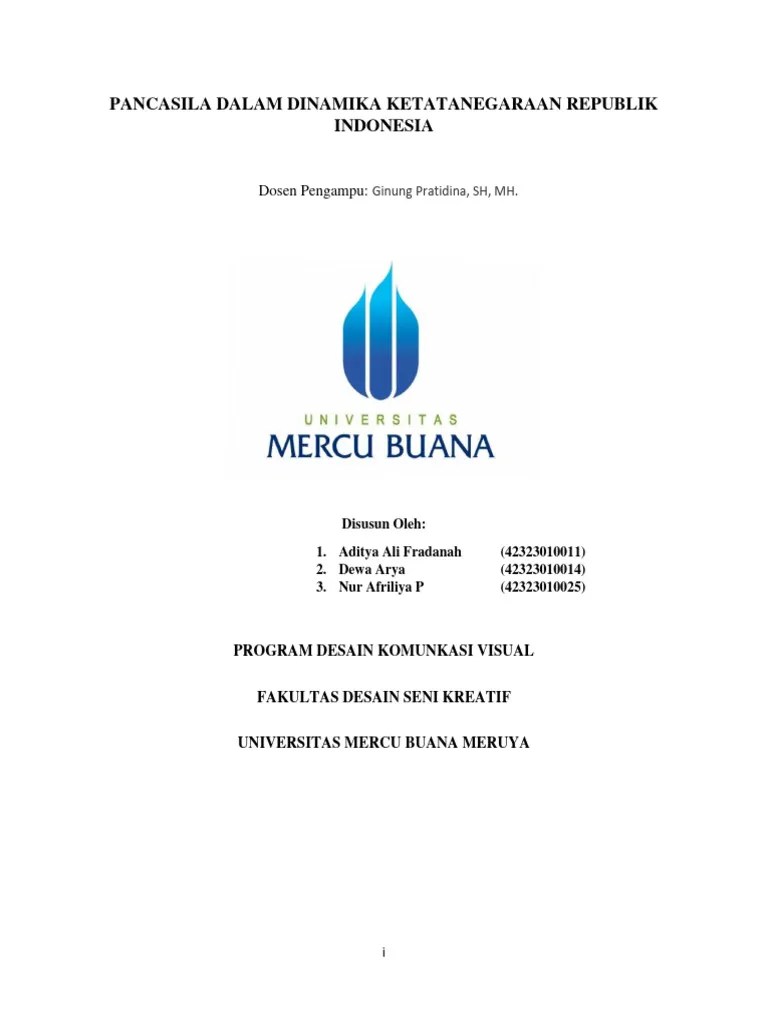 Pancasila Dalam Dinamika Ketatanegaraan Republik Indonesia | PDF
