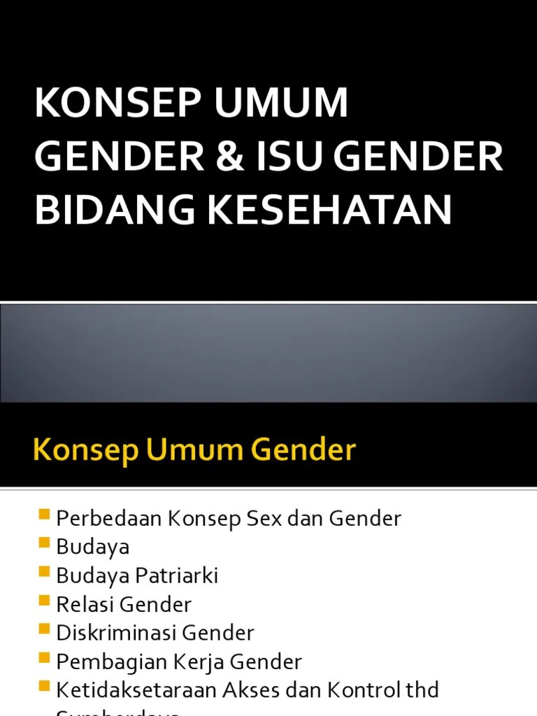 Konsep gender