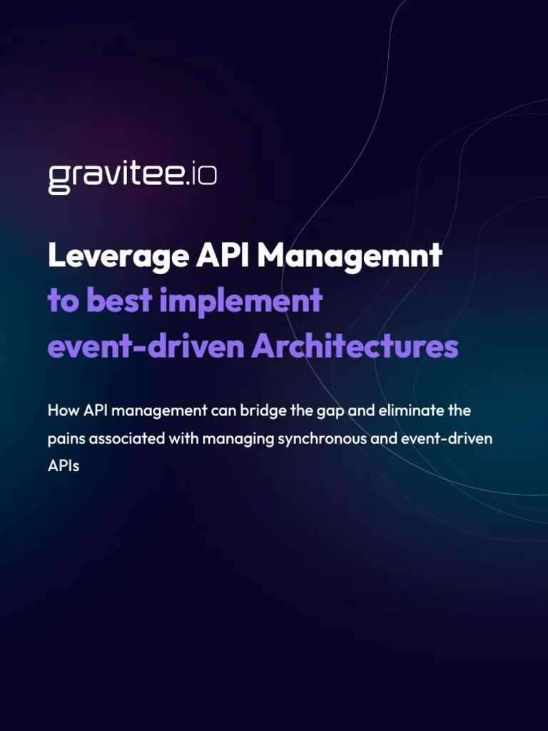 Leverage API Management To Best Implement Event Driven Architectures UPDATED SINGLE | PDF