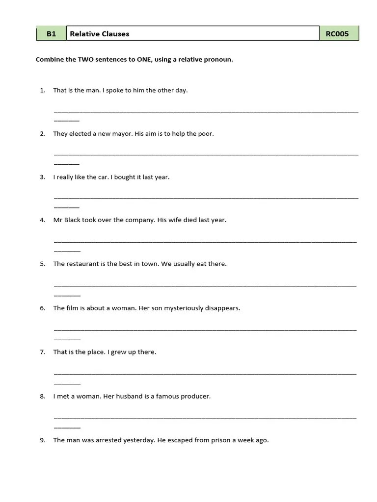 Relative Clauses | PDF | Linguistics | Syntax