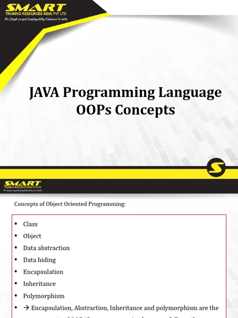 2.java OOP Concepts | Download Free PDF | Class (Computer Programming ...