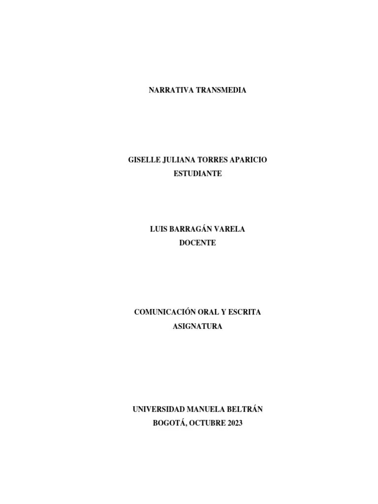 Narrativa Transmedia | PDF