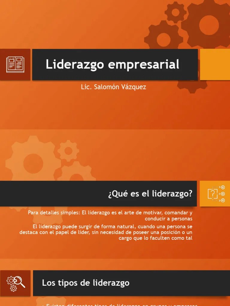 Liderazgo Empresarial | PDF