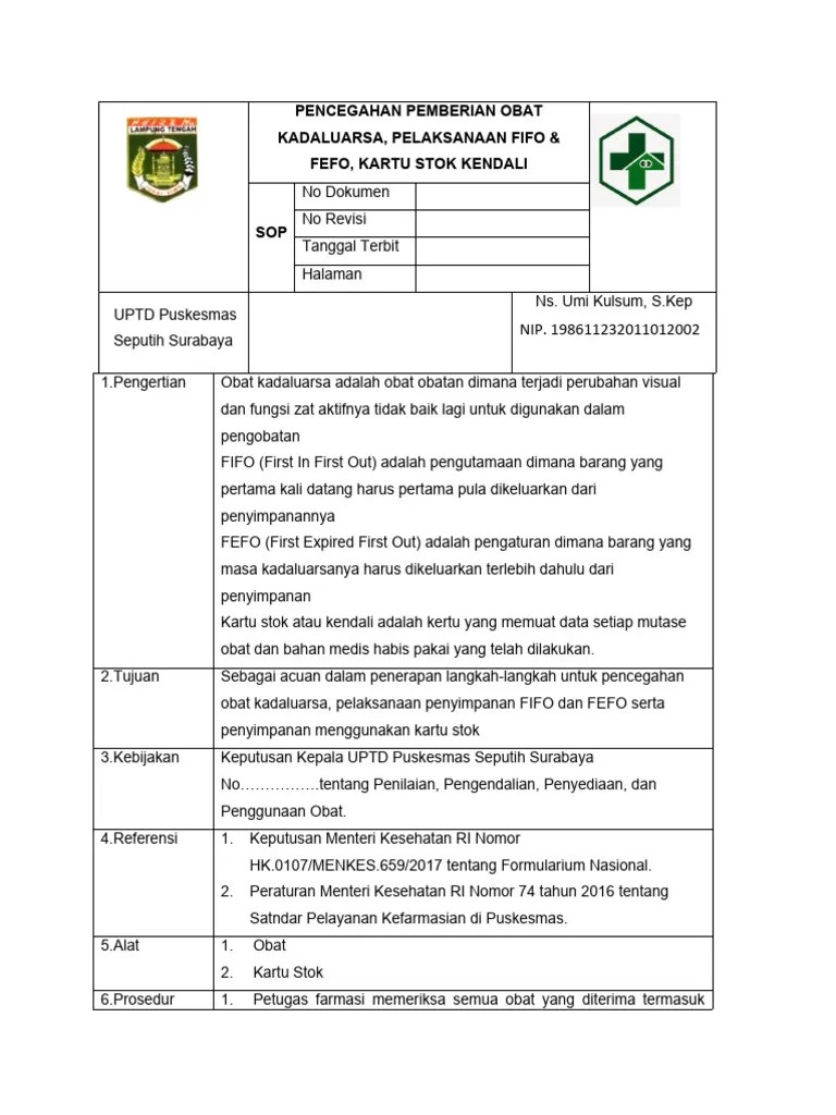 Penanganan Obat Rusak Dan Kadaluarsa | PDF