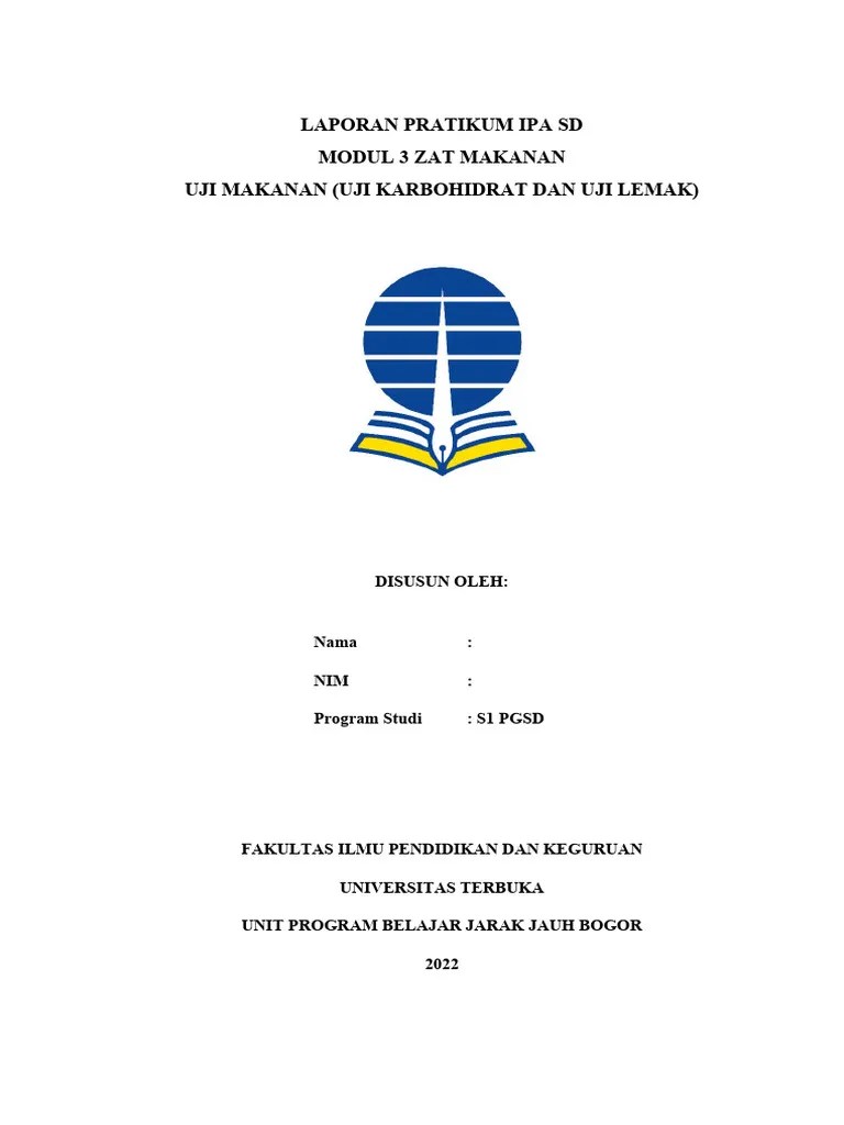 Uji Karbohidrat Dan Lemak Dalam Makanan Pdf