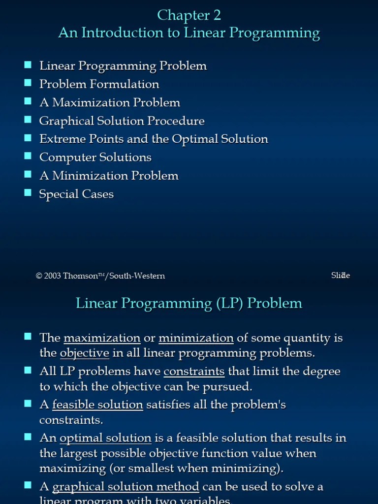 Linear Programming | PDF | Linear Programming | Mathematical Optimization