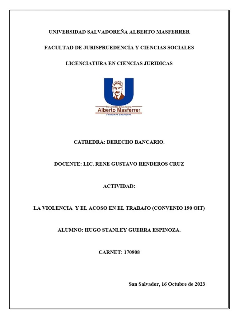 Violencia Y Acoso Laboral | PDF | La Violencia Contra Las Mujeres | Derecho Laboral