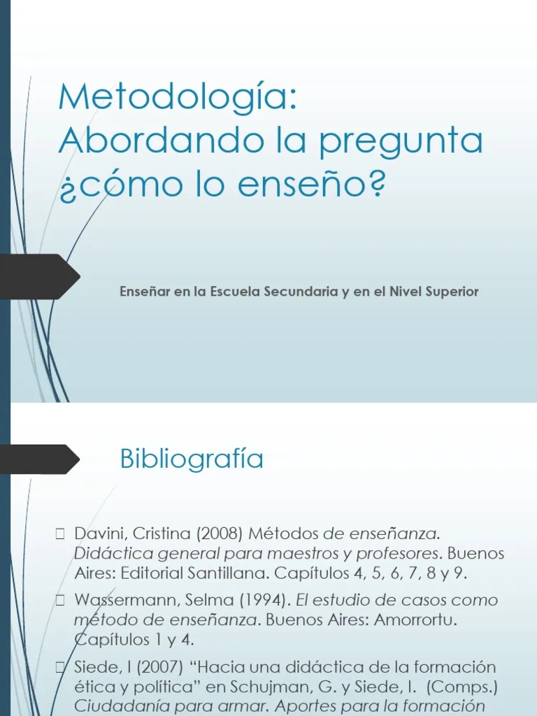Métodos De Enseñanza 2.2023 | PDF | Método De Enseñanza | Enseñando