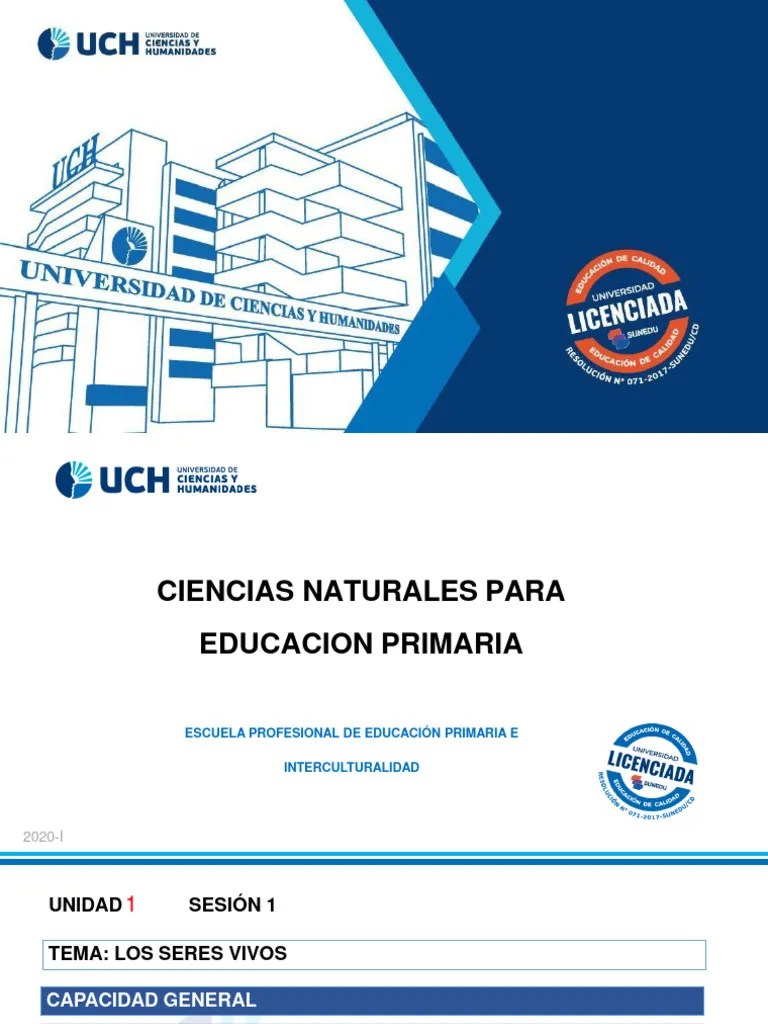 Sesion 1 Los Seres Vivos 2020-2 | PDF | Organismos | Vida