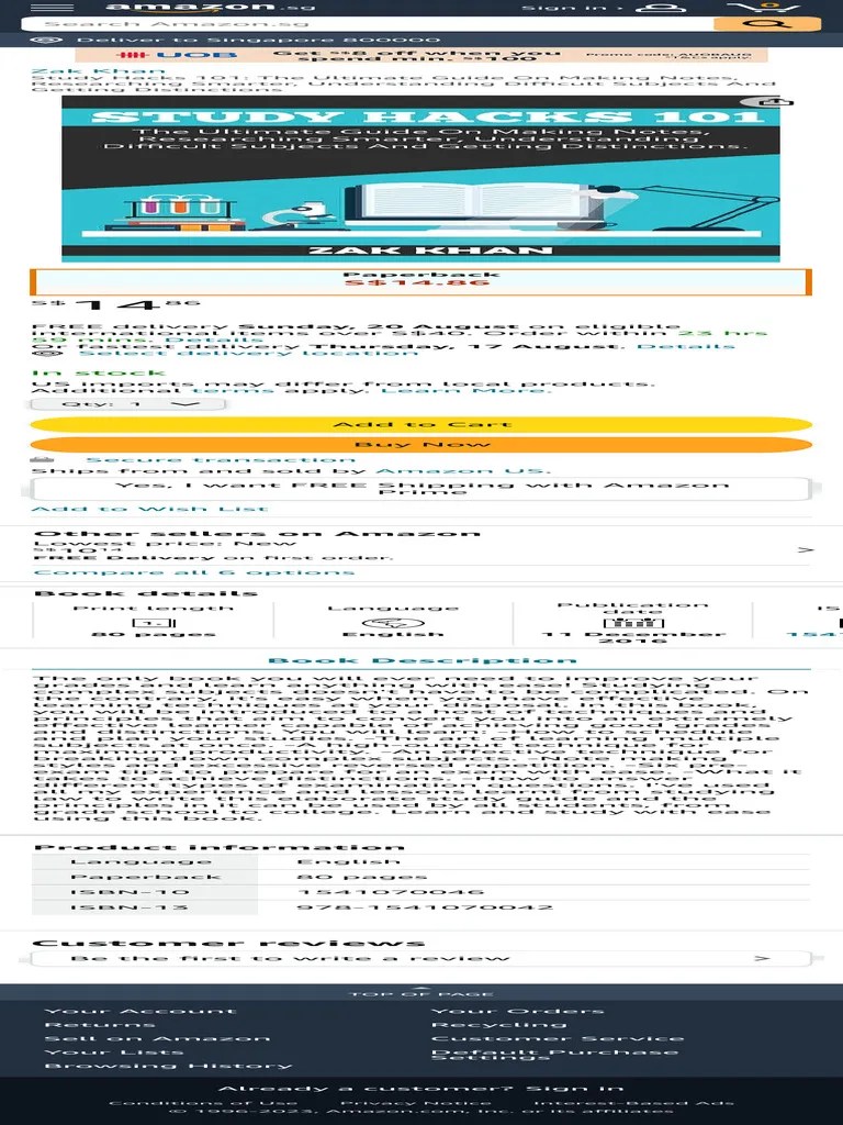 Study Hacks 101 The Ultimate Guide On Making Notes, Researching Smarter, Understanding Difficult ...