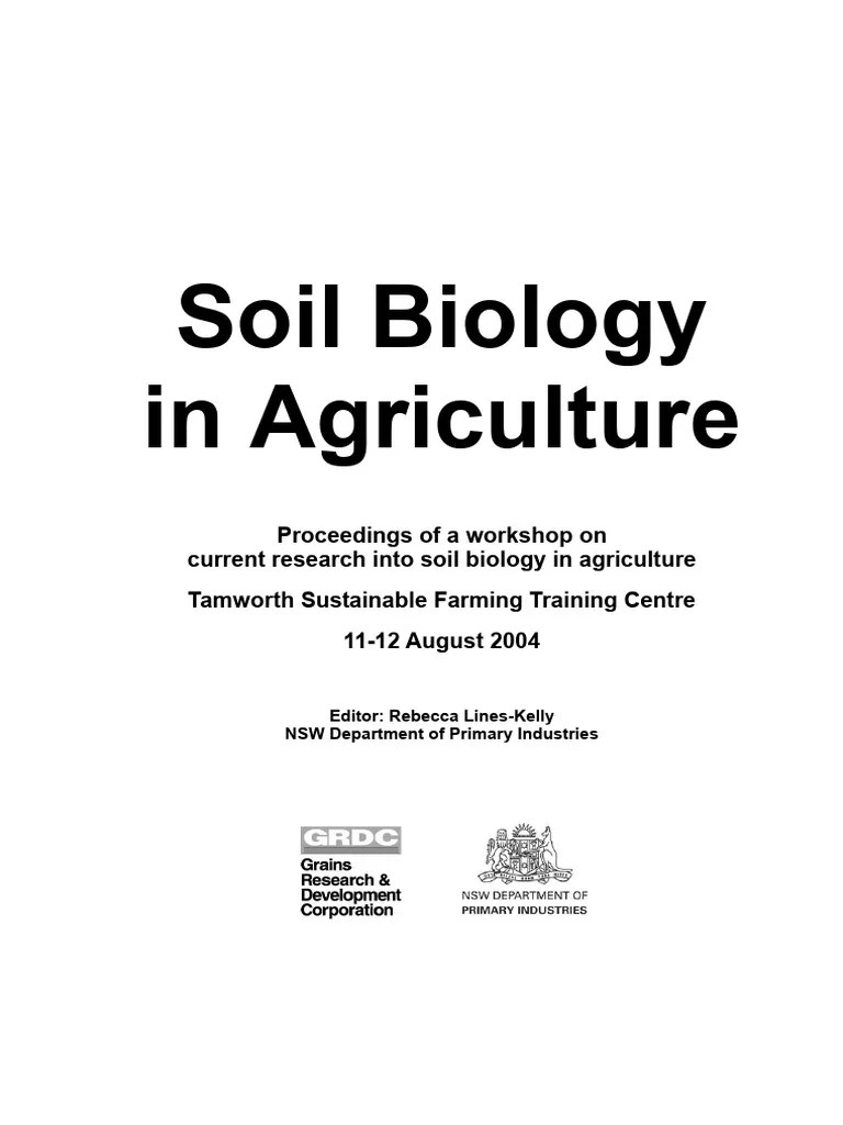 Soilbiologyagriculture | PDF | Soil | Food Web