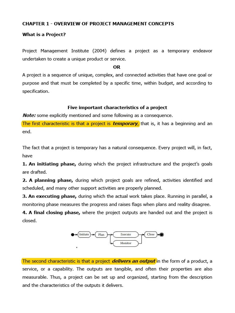 SPM Chapter 1 | PDF | Project Management | Enterprise Resource Planning