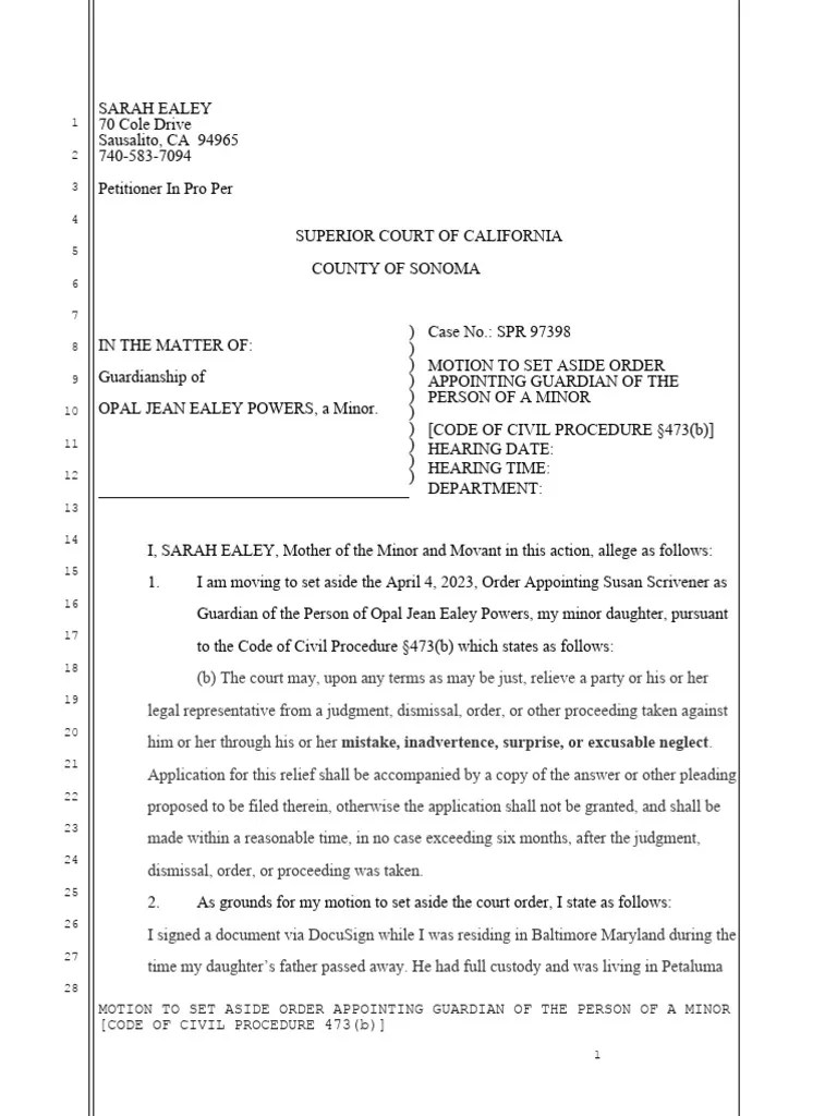 Motion To Set Aside | PDF | Justice | Crime & Violence