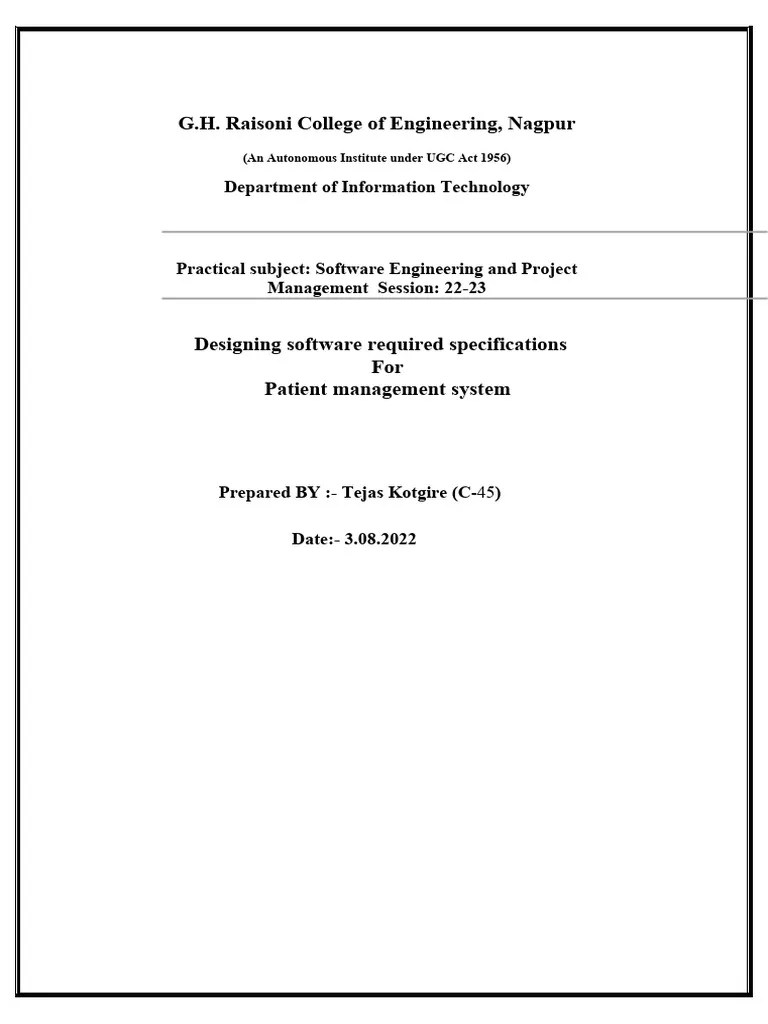 Sepm 1 | Download Free PDF | User (Computing) | User Interface