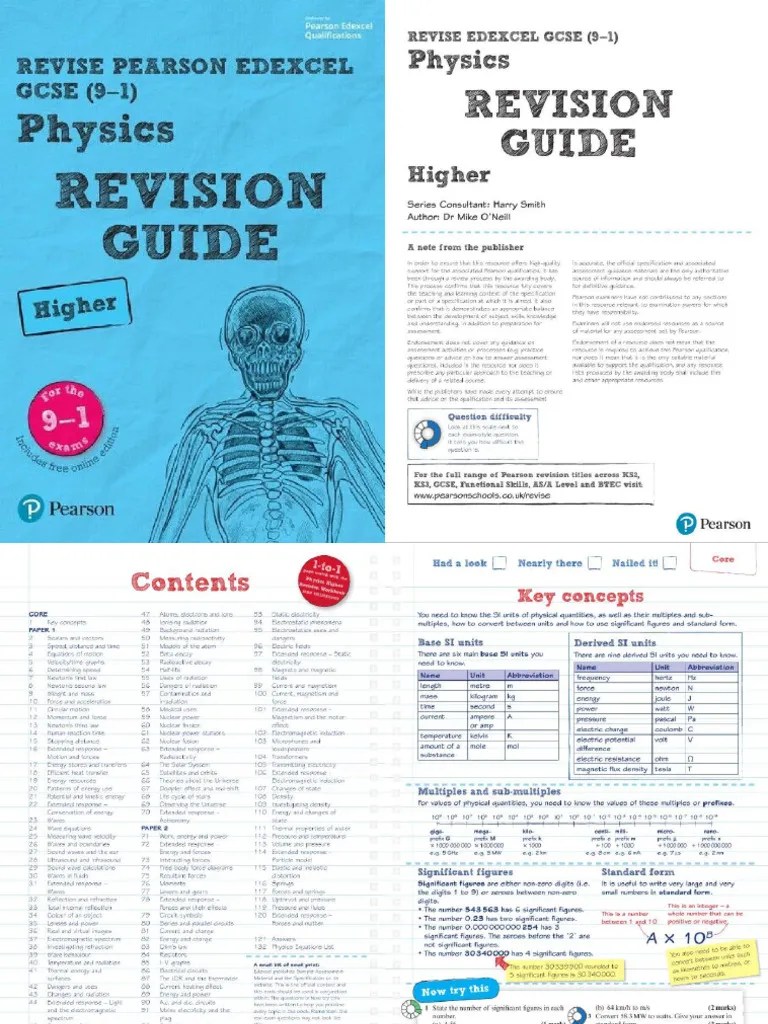 Revision Guide Separate Physics Edexcel GCSE | PDF