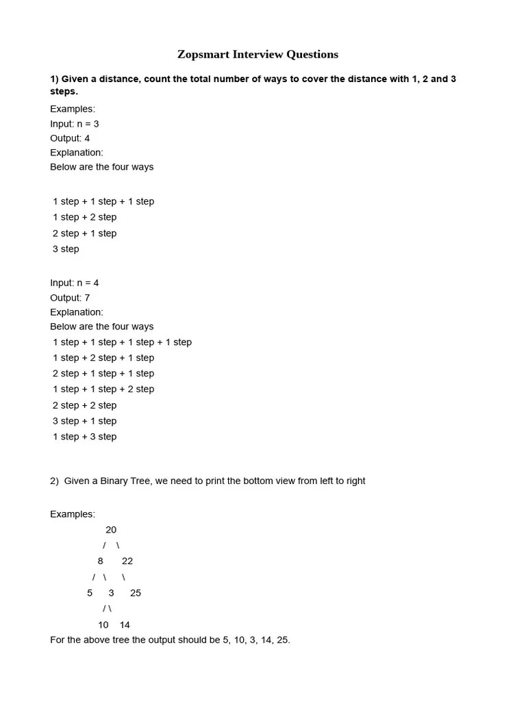 Interview Questions | PDF | Method (Computer Programming) | Anonymous ...