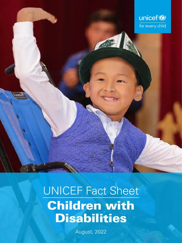 UNICEF Fact Sheet - Children With Disabilities | PDF | Disability | Poverty