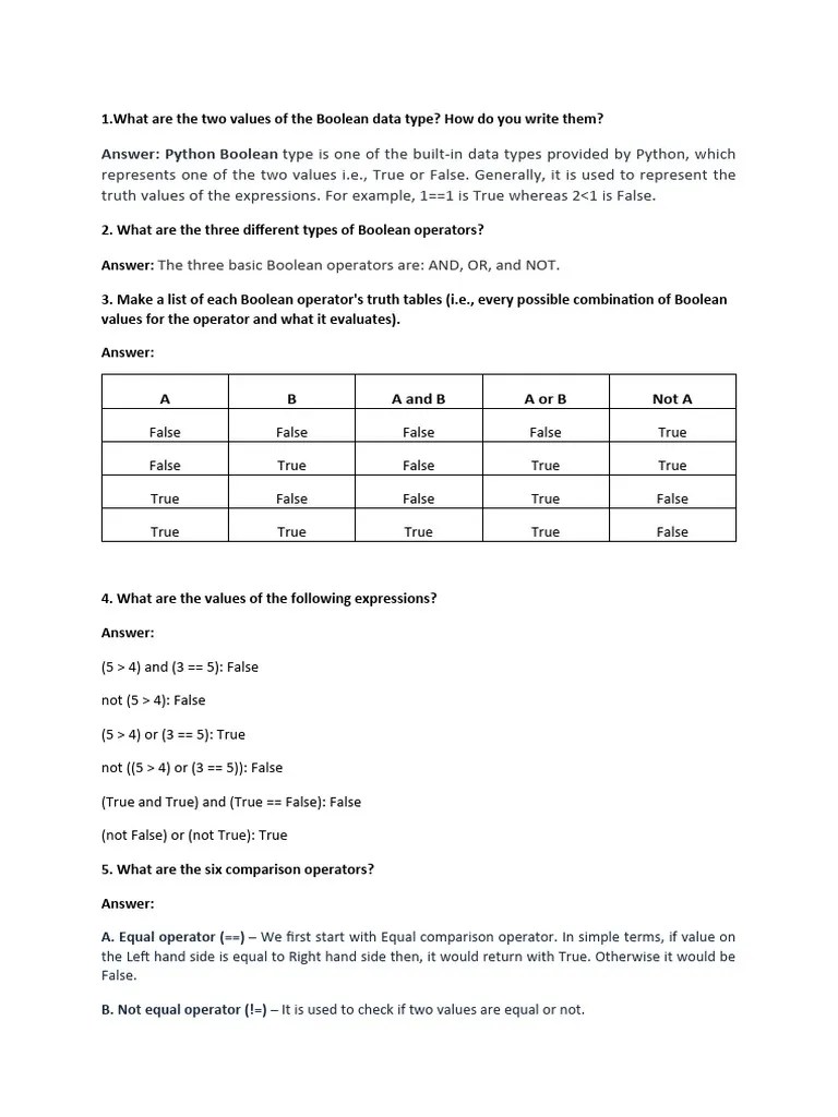 Assignment 2 | PDF | Control Flow | Boolean Data Type