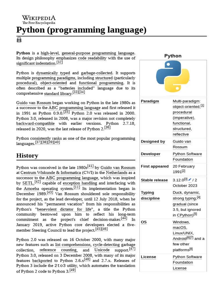 Python (Programming Language) | PDF | Python (Programming Language ...