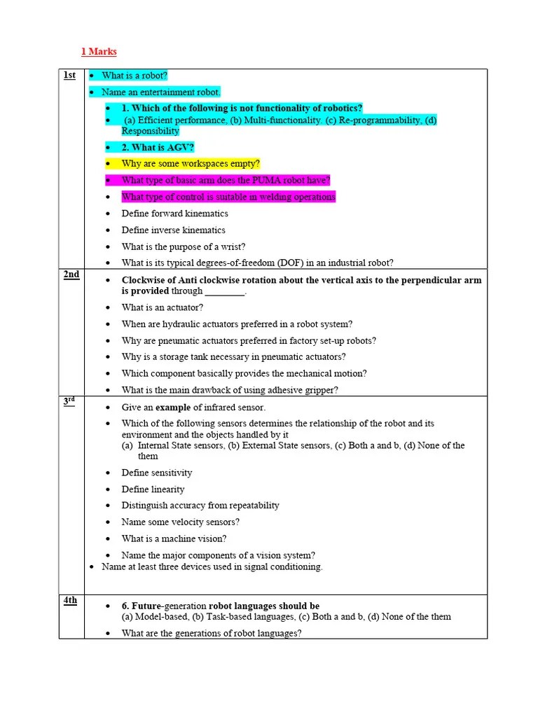Robotics QB1 | PDF | Actuator | Robotics
