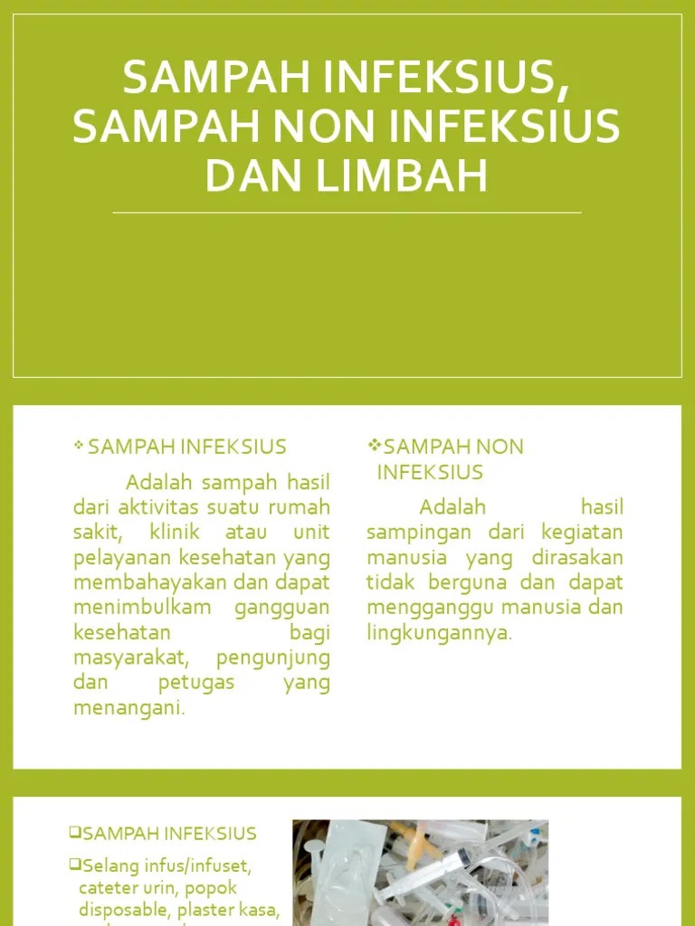 Yuk SAMPAH-INFEKSIUS-SAMPAH-NON-INFEKSIUS-DAN-LIMBAH | PDF