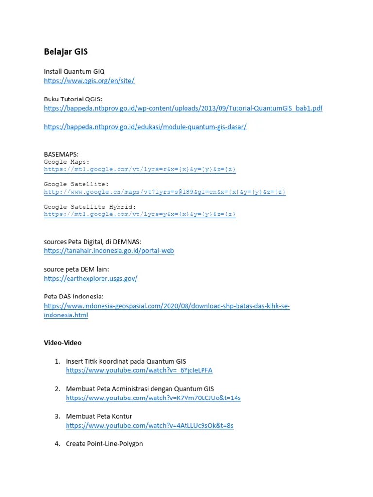 Belajar GIS | PDF