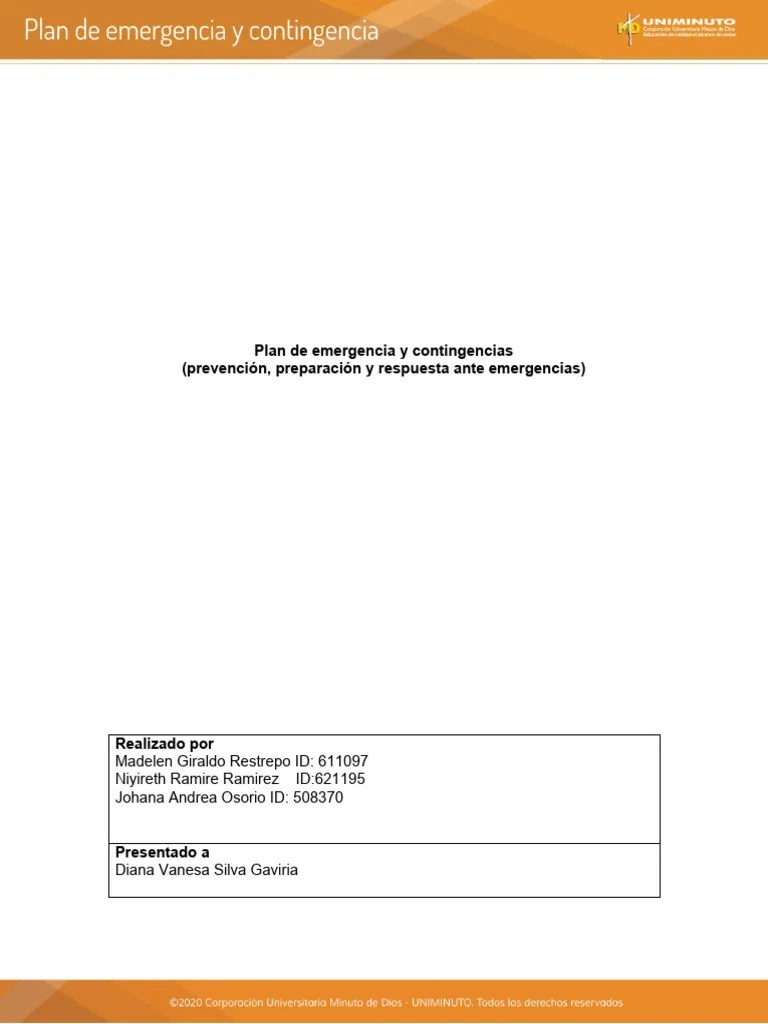 Act. 6 Plan De Emergencia Y Contingencia Para La Estacion De Gasolina | PDF