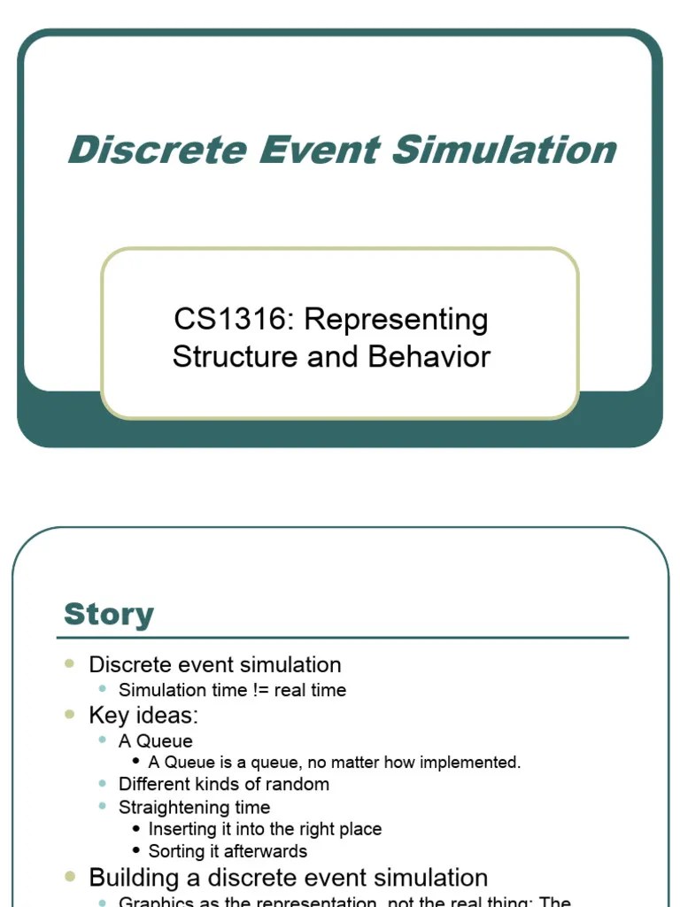Discrete Event Simulation | PDF