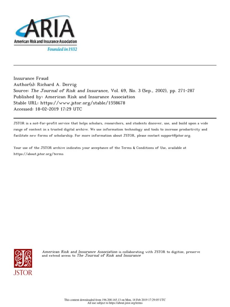 Fraud Detection And Deterrence Insurance | PDF | Insurance | Fraud