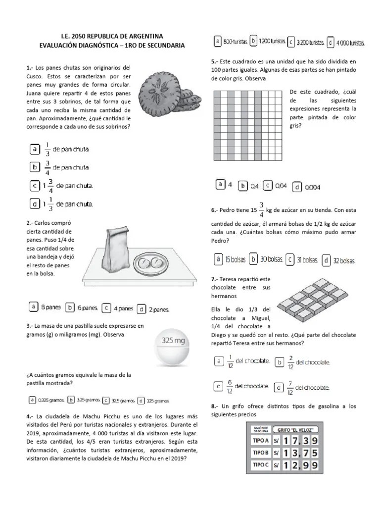 Examen Diagnostico 1 Ero De Secundaria Pdf - Best Space Arts in HD