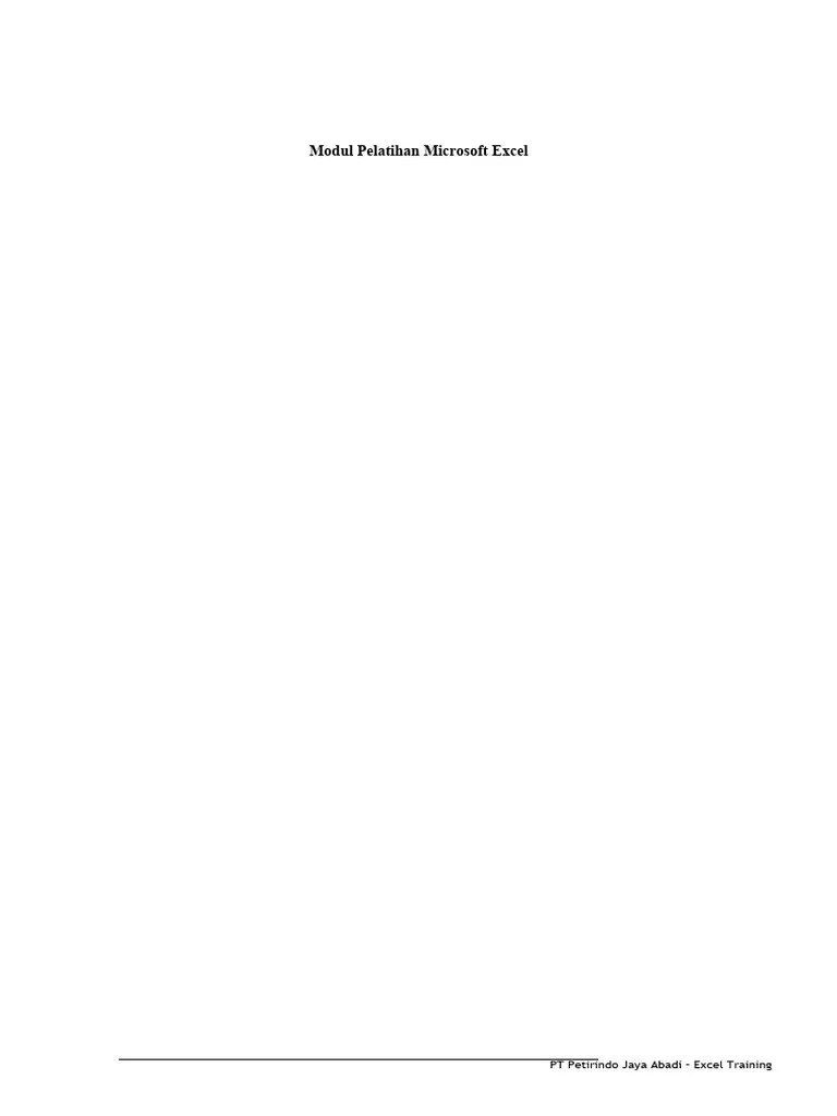 Modul Microsoft Office Excel48 | PDF