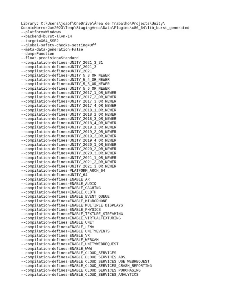 Lib Burst Generated | PDF | Unity (Game Engine) | Software Development