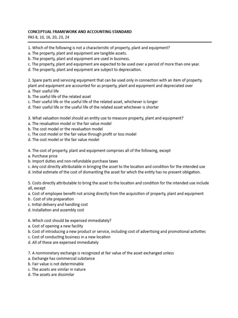 Conceptual Framework And Accounting Standard | PDF