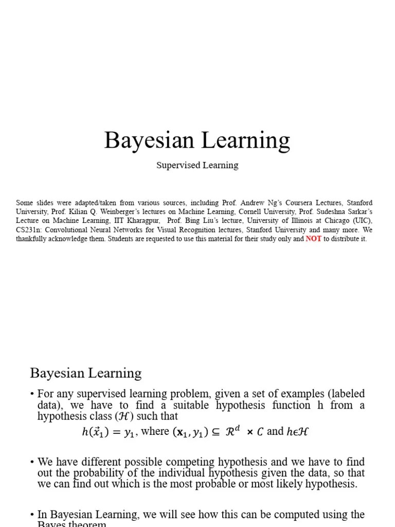 L4 Bayesian Learning | PDF