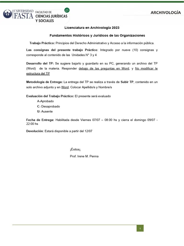 Consignas TP | PDF | Justicia | Crimen Y Violencia