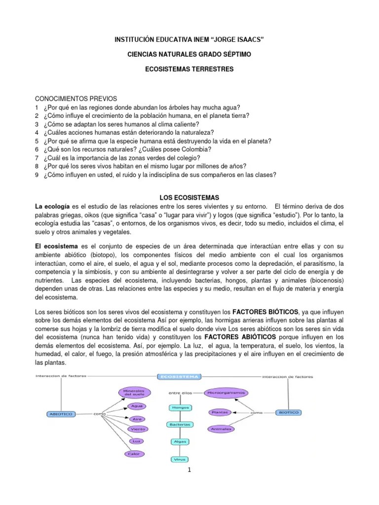 Guia Los Ecosistemas | PDF | Agua | Suelo