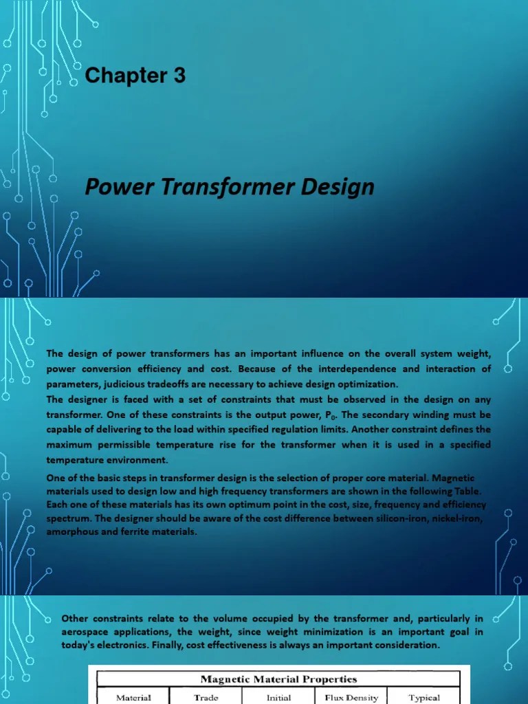 Chapter 3 | PDF | Transformer | Mathematical Optimization