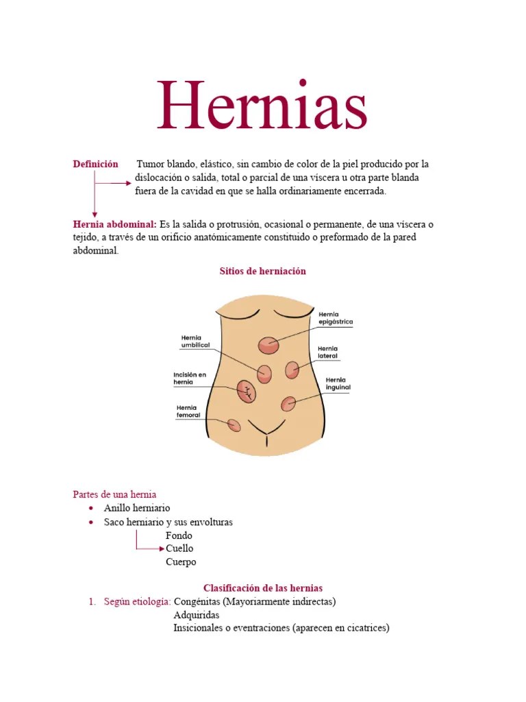 Hernias | PDF | Abdomen | Medicina CLINICA
