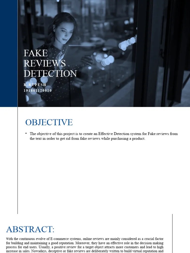 Fake Reviews Detection | PDF | Machine Learning | Learning
