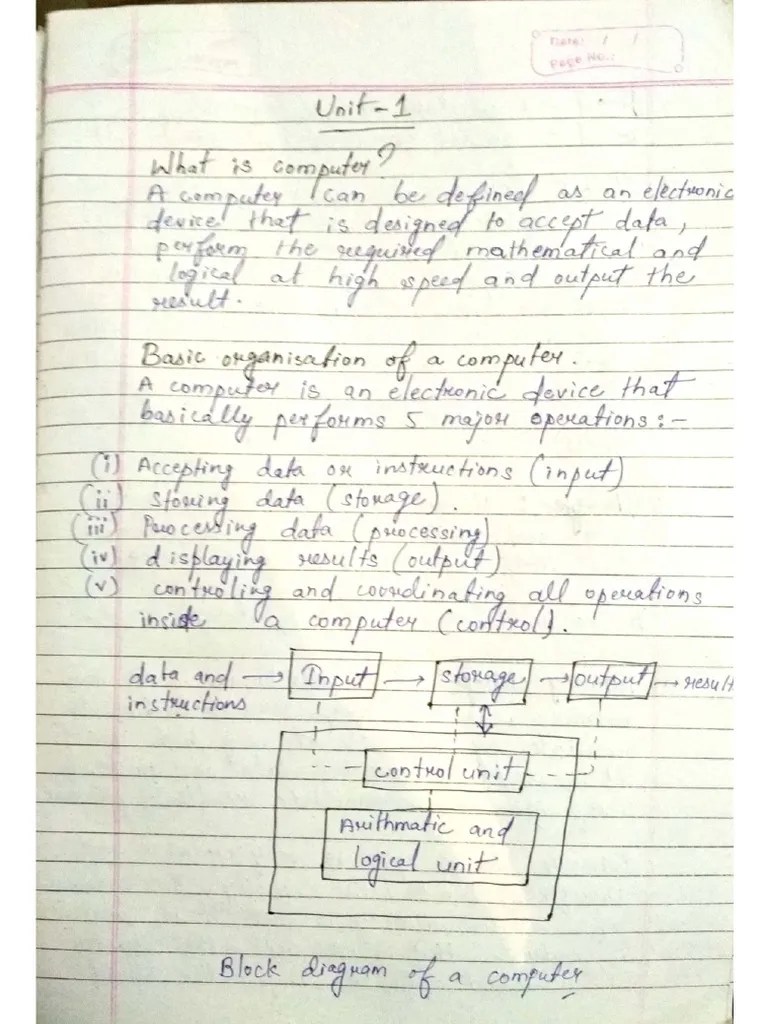 C Programming Notes (Unit-1234A) First Sem | PDF
