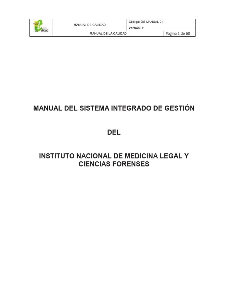 Manual Del Sistema Integrado De Gestion V11 | PDF | Calidad (comercial ...